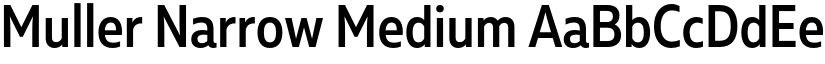 Muller Narrow Medium font
