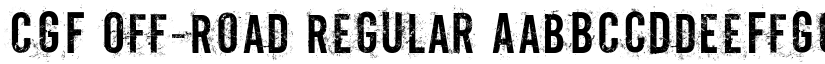 CGF Off-Road Regular font