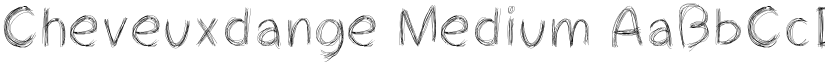 Cheveuxdange Medium font