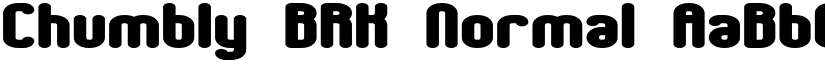 Chumbly BRK Normal font