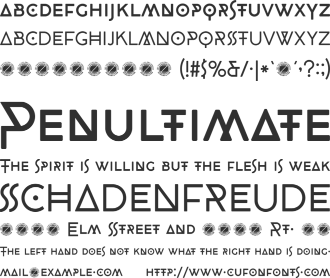 CocoBikeR font preview