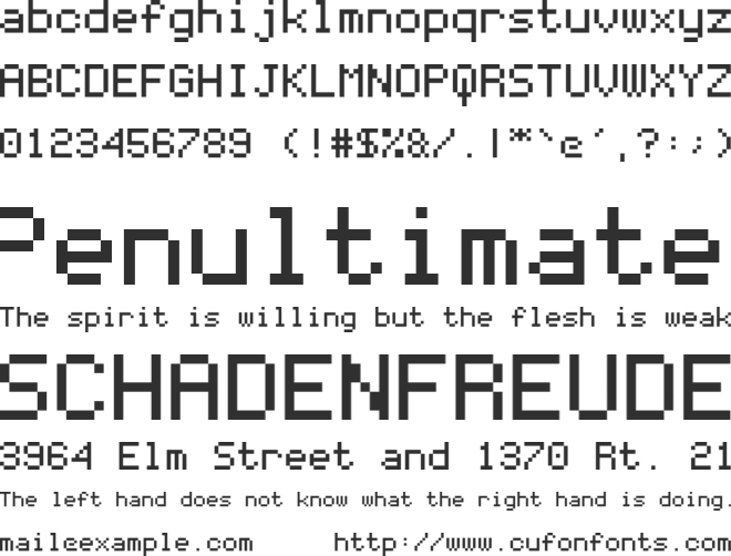 Coder's Crux font preview