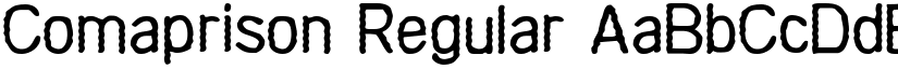 Comaprison Regular font
