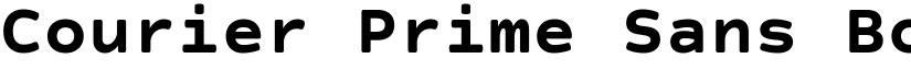 Courier Prime Sans Bold font