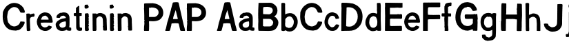 Creatinin PAP font