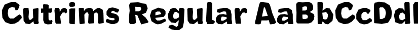 Cutrims Regular font