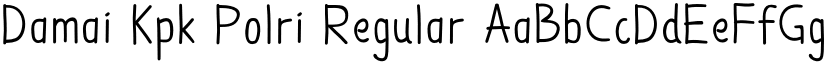 Damai Kpk Polri Regular font
