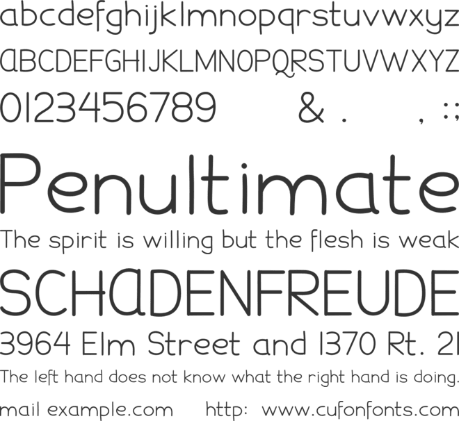 Damai Pelajar font preview