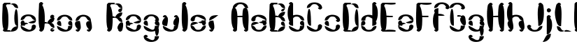 Dekon Regular font