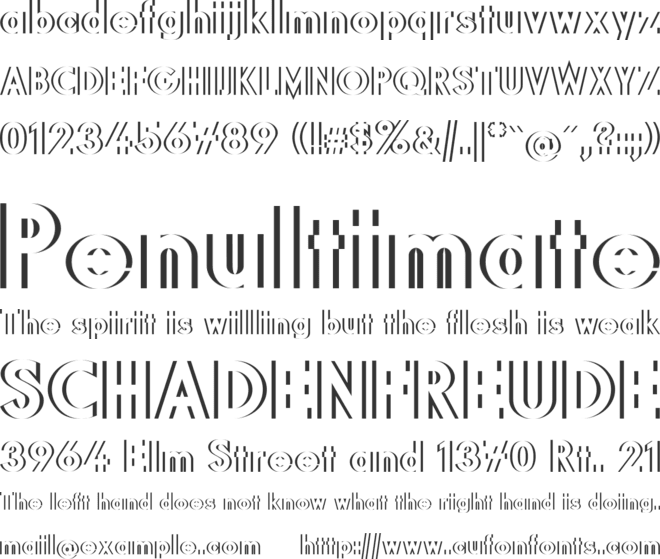 DiffiKult font preview