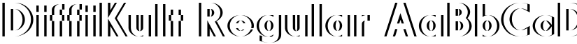 DiffiKult Regular font
