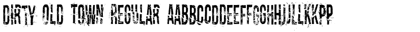 Dirty Old Town Regular font