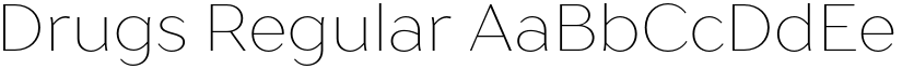 Drugs Regular font