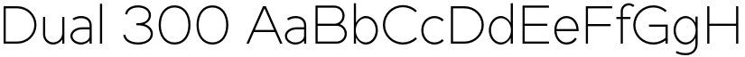 Dual 300 font