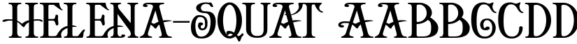 Helena-Squat font