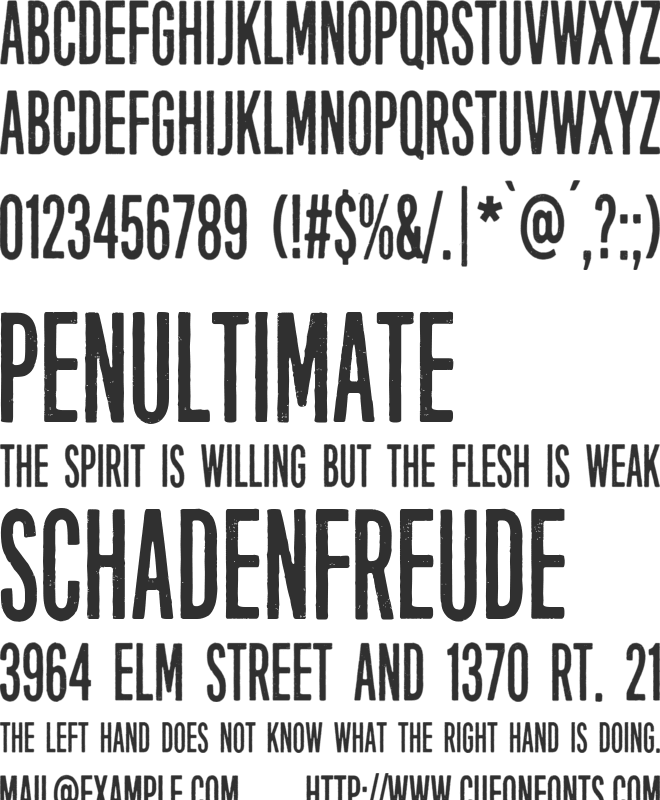 Eight Days A Week font preview