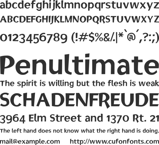 Elected Office font preview