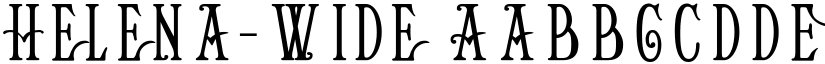 Helena-Wide font