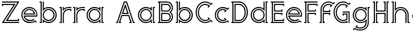 Zebrra font