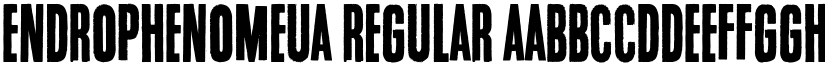 Endrophenomeua Regular font