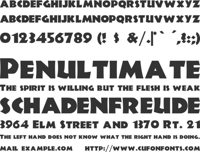JungleFever font preview