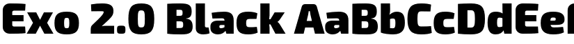 Exo 2.0 Black font
