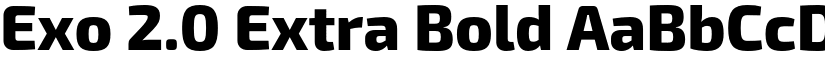 Exo 2.0 Extra Bold font