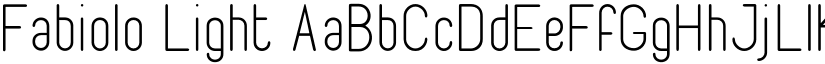 Fabiolo Light font