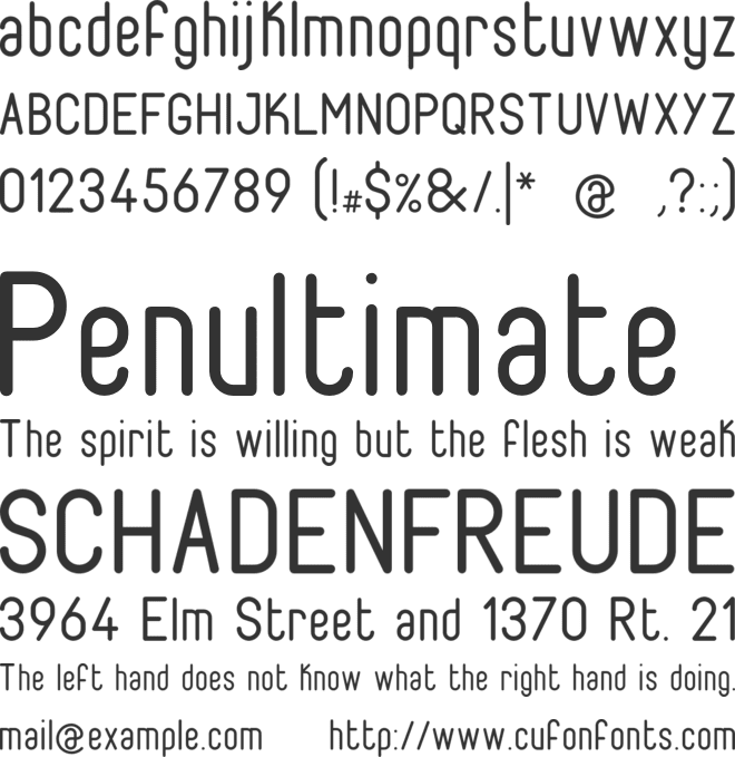 Fabiolo font preview