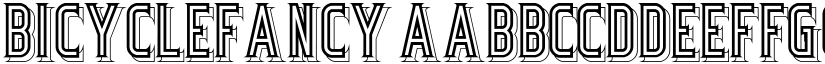BicycleFancy font