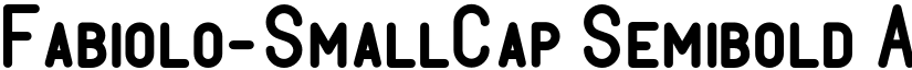 Fabiolo-SmallCap Semibold font