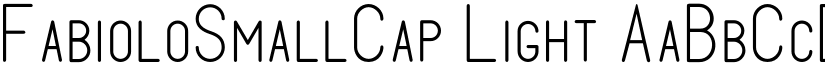 FabioloSmallCap Light font