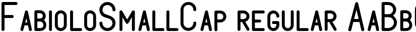 FabioloSmallCap regular font