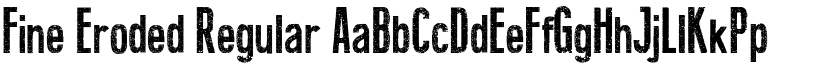 Fine Eroded Regular font