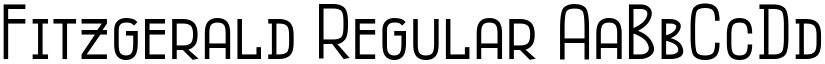 Fitzgerald Regular font