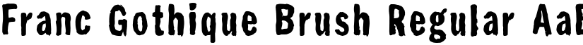 Franc Gothique Brush font download