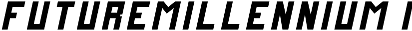 FutureMillennium Italic font