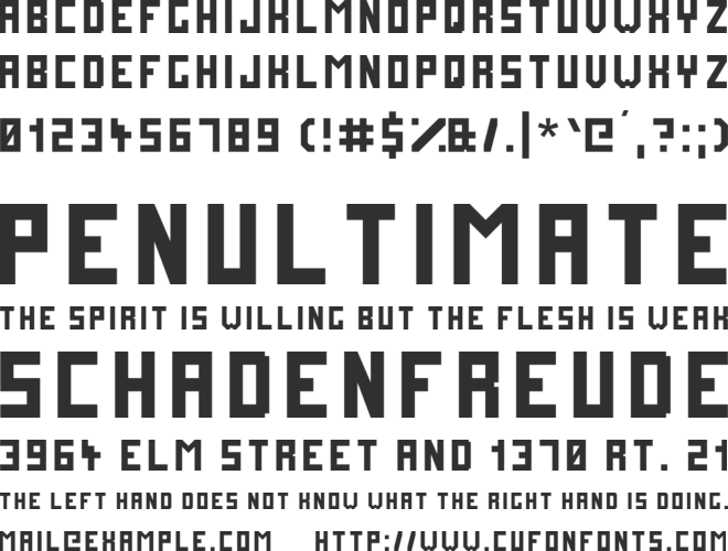 FutureMillennium font preview