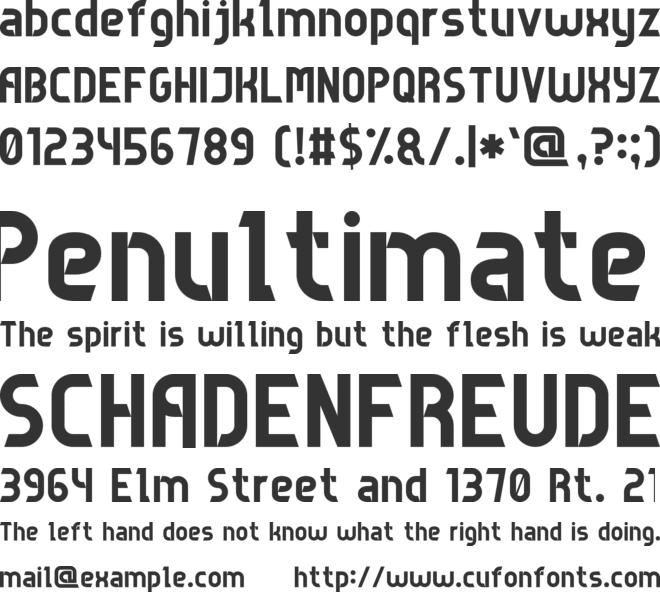 Game Sans Serif 7 font preview