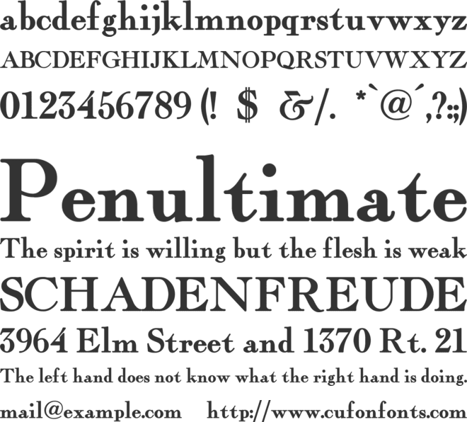 Fairfax Station font preview