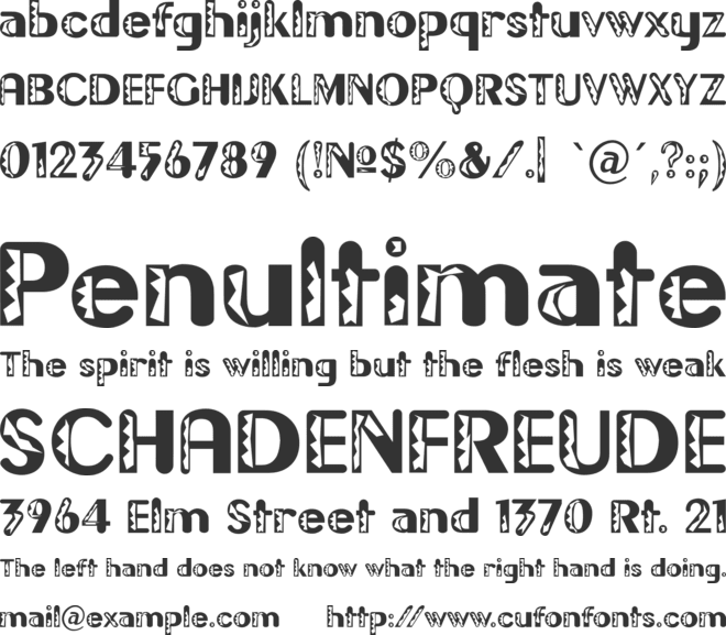 Gilgongo Doro font preview