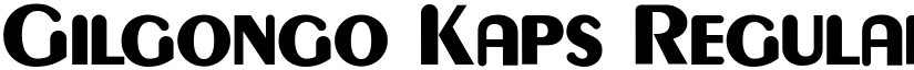 Gilgongo Kaps Regular font