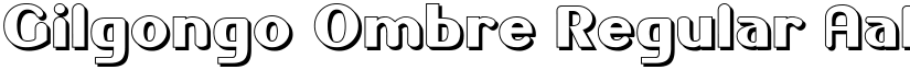 Gilgongo Ombre Regular font