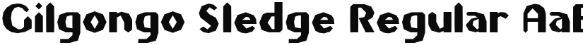 Gilgongo Sledge Regular font