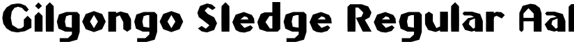 Gilgongo Sledge Regular font