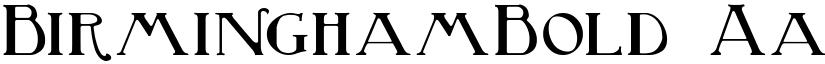 BirminghamBold font