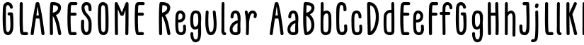 GLARESOME Regular font
