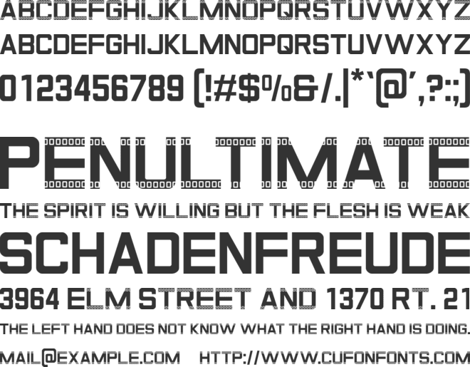 GRATIS font preview