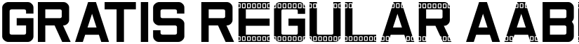 GRATIS Regular font