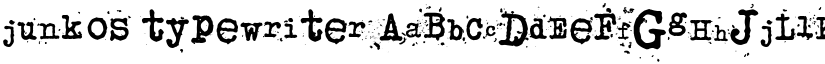 junkos typewriter font